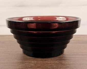 Blenko 9608S Small Step Bowl Amethyst Purple Art Glass