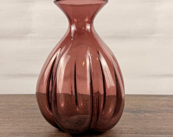 Blenko 928 Amethyst Melon Bud Vase Winslow Anderson