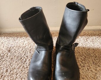 DD Tuff Engineer Motorcycle Boots Union Made In USA Size 12