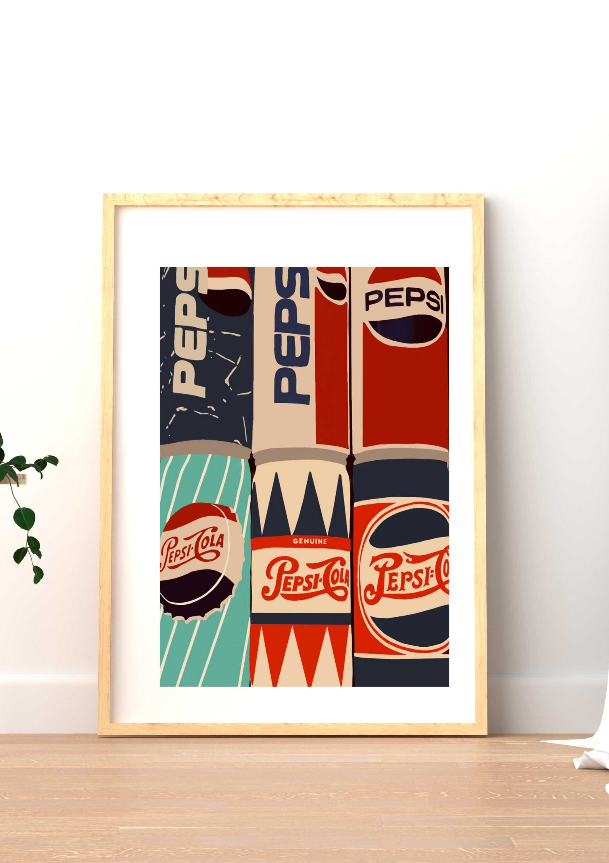 Vintage Pepsi Poster - Etsy