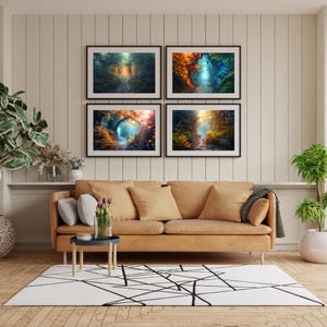 Surreal PNW Four Season Parallel Trail Bundle - 4 Digital Printables