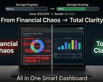 Dark Holiday Budget Planner | Travel Expense Tracker (Excel Spreadsheet)