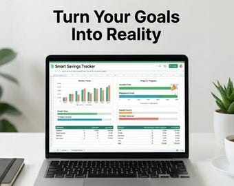 Money Saving Tracker | Financial Growth Planner | Budget & Savings Spreadsheet | Personal Finance Tool | Savings Template