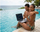 Travel Budget Spreadsheet Dark Mode | Vacation Expense Tracker | Holiday Planning Excel Template