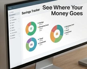 Sinking Fund Planner | Expense Savings Tracker | Budget Planner Spreadsheet | Future Expenses Tool | Money Organizer