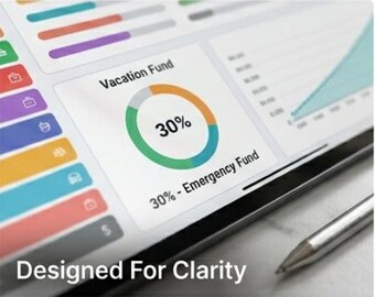 Rastreador de fondos de amortización / Hoja de cálculo para planificar ahorros / Herramienta de ahorro presupuestario / Plantilla de gestión de dinero / Planificación de gastos