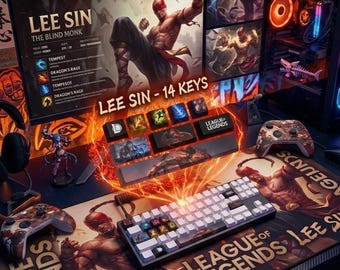 Tasti LEE SIN League Of Legends tastiera tastiera