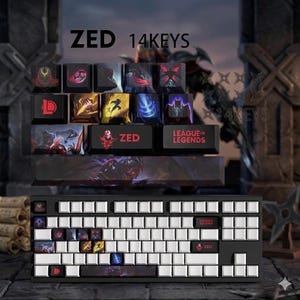 Keycaps ZED League of Legends keyboard keyboard