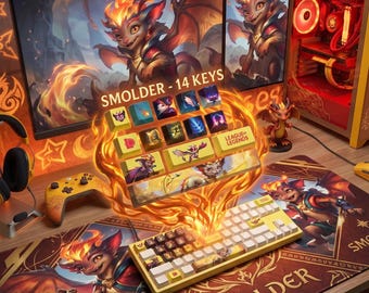 Tangentbordsknappar SMOLDER League of Legends tangentbord
