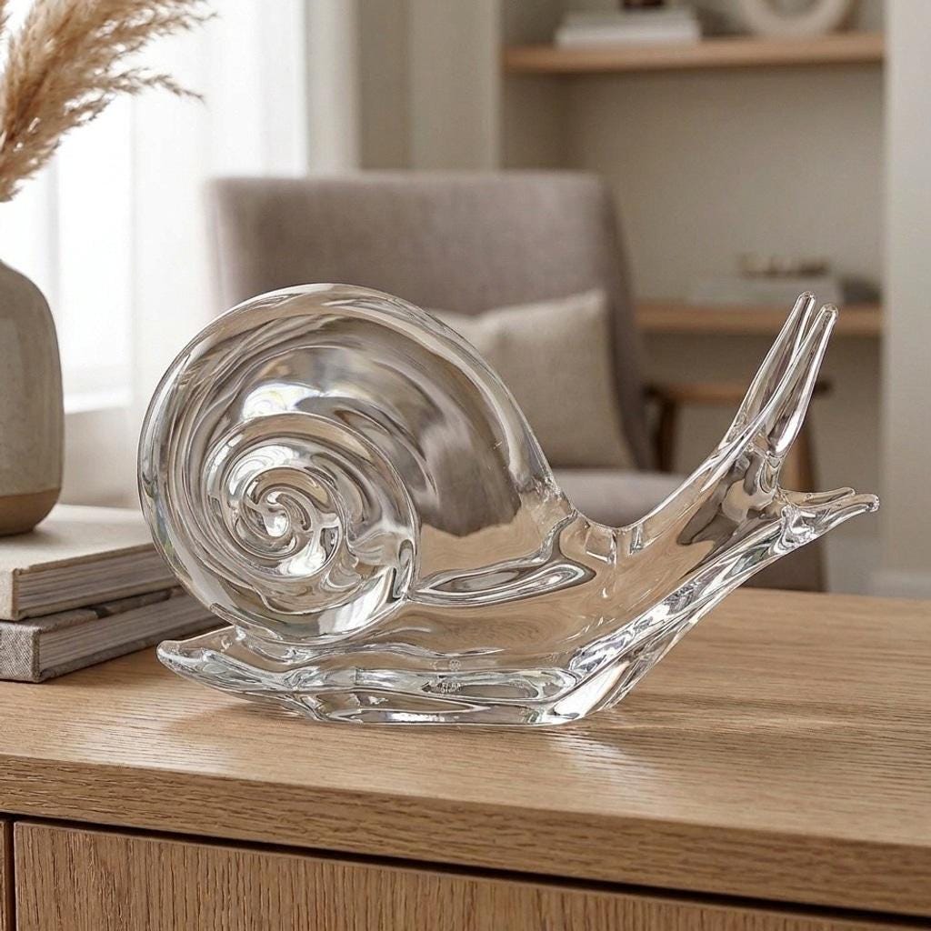 Daum Glass Statue - Etsy