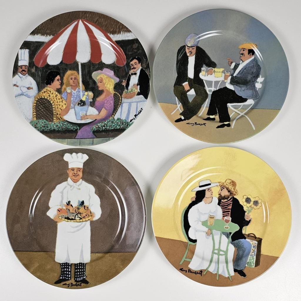 Guy Buffet Dinner Plate Set - Etsy