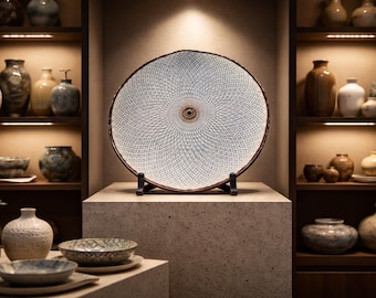 Hand-carved Sculptural Ceramic Centerpiece