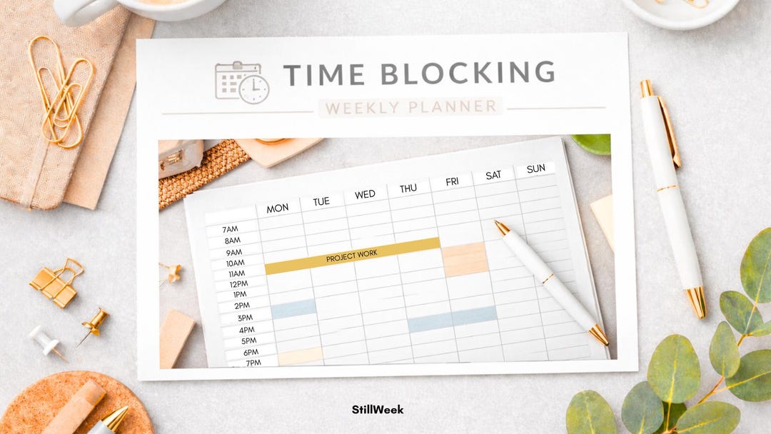 Time Blocking Weekly Planner Printable | Time Block Planner PDF ...