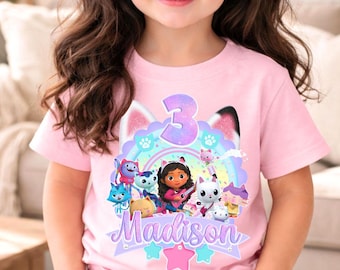 Personalized Doll Birthday Tshirt: Dollhouse Party, Family Matching Tee, All Sizes