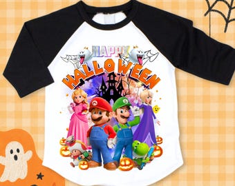 Personalized Game Halloween Tshirt: Mario Party Theme, Halloween Outfit, All Sizes