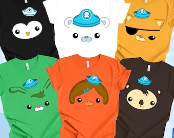 Inspired Octont Family Tshirt: Barnacles, Kwazii Theme, Family Matching Tee, All Sizes