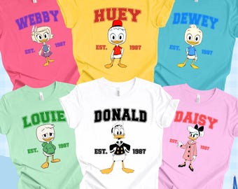 Inspired Duck  Family T-Shirt: Donal Grupal Tee, All Sizes, Halloween Costume
