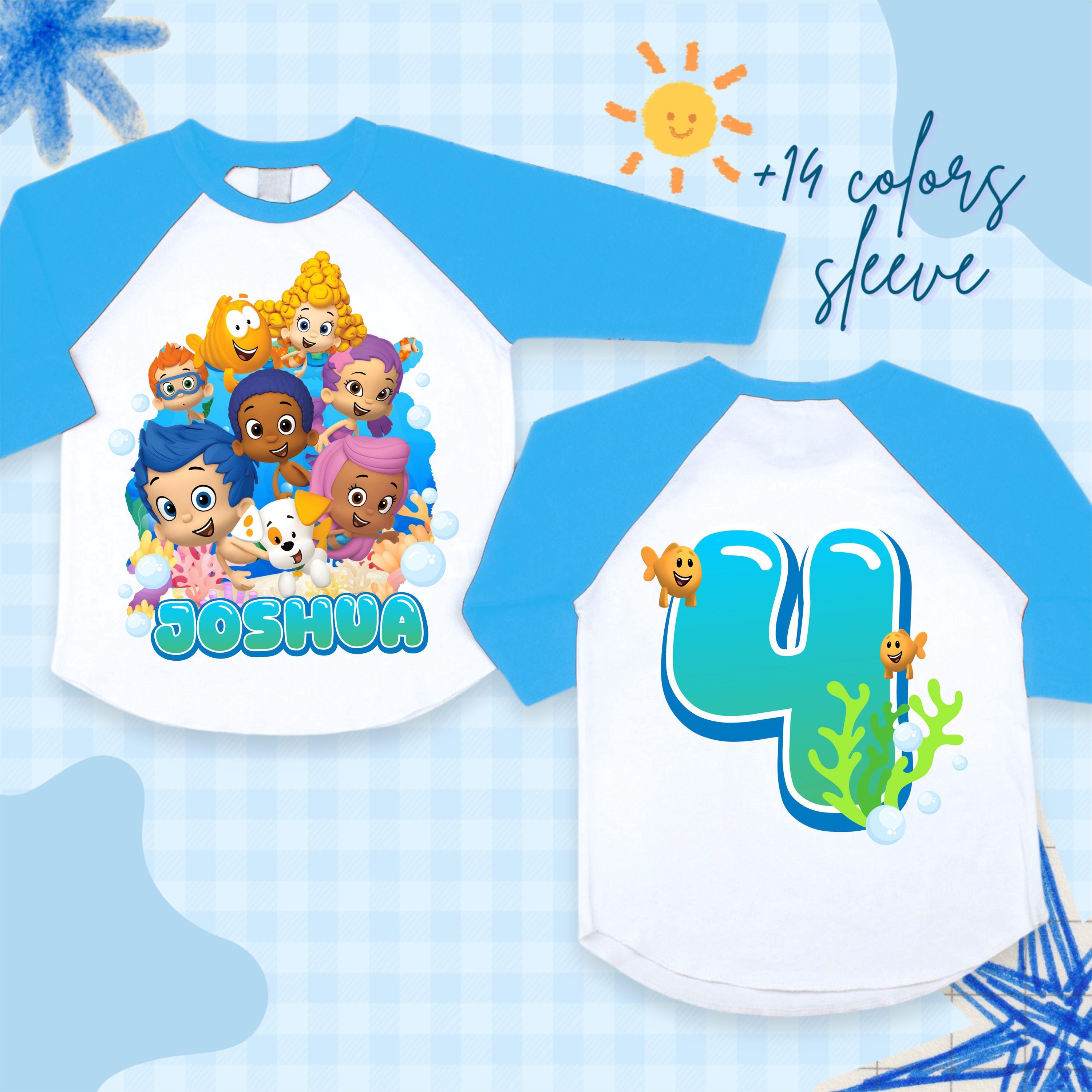 bubble guppies birthday dress Bubble Guppies Inspired Birthday Shirt, Bubble Guppies Outfit. Optiona –  ANL Kreations main image 1