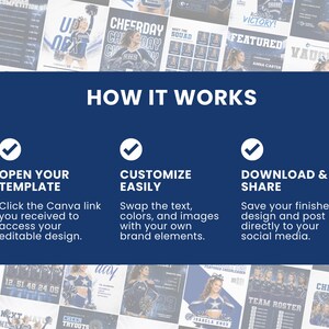 How to use Canva templates cheer social media editable sports graphics easy customization guide