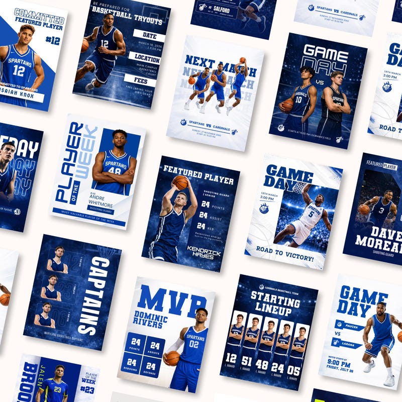 Basketball Stat Template - Etsy
