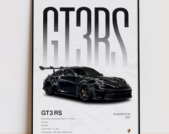 Póster 911 gt3 rs