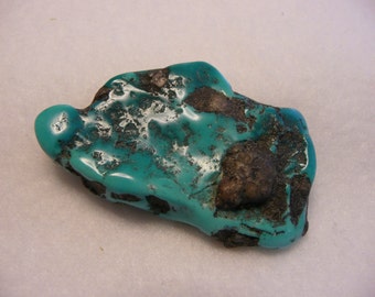 Large Freeform Turquoise Nugget for Wire Wrap  #2
