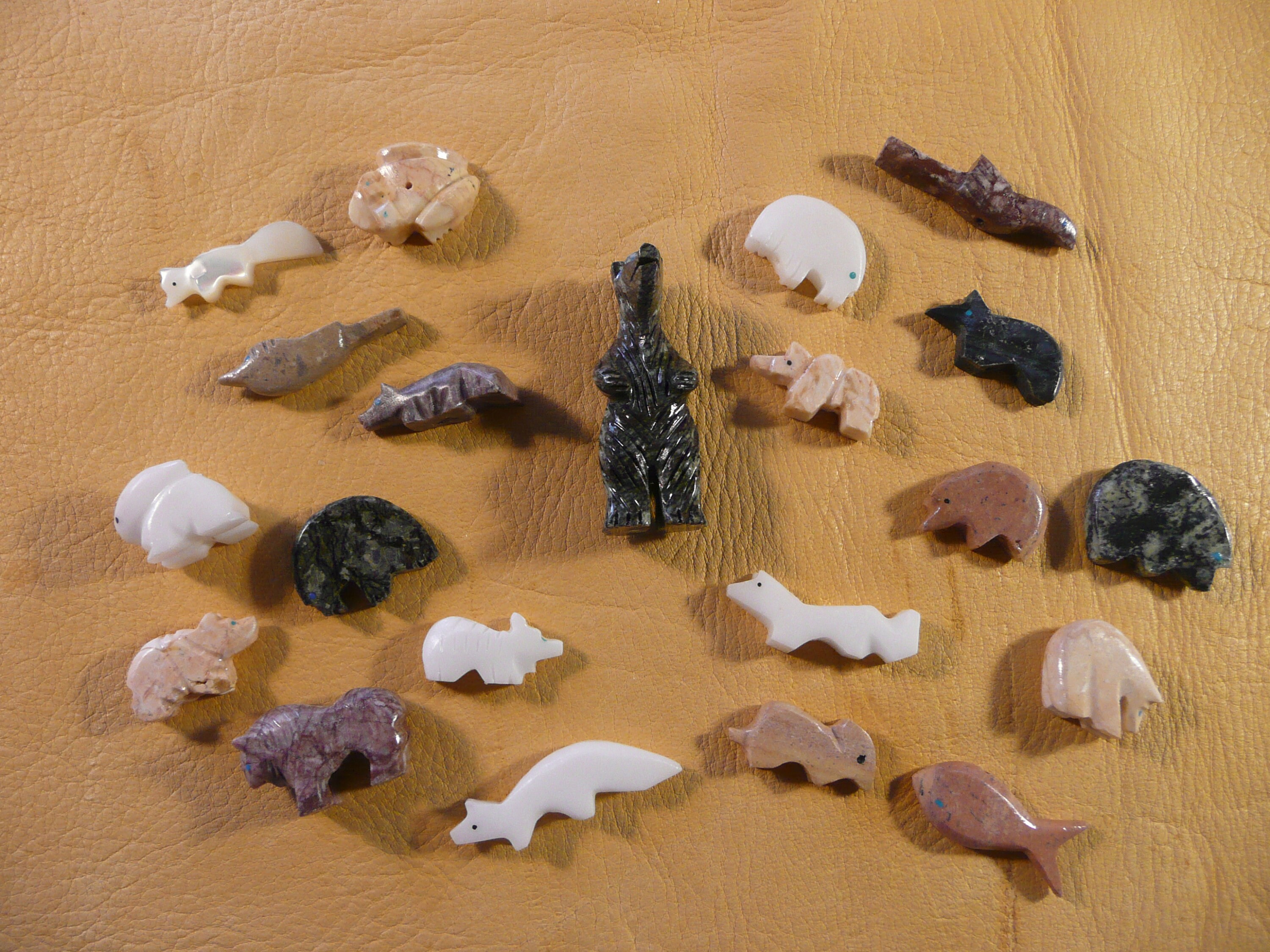 Native American Style Hand Carved Stone Fetish Animals 20pcs. - Etsy Native American Style Hand Carved Stone Fetish Animals 20pcs. - Etsy