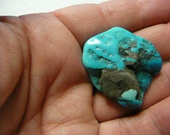Turquoise Free Form Nugget Cabochon for Wire Wrap  #5