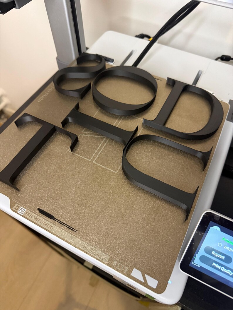 Custom 3D Printed Letters & Numbers | Personalized Name Letters ...