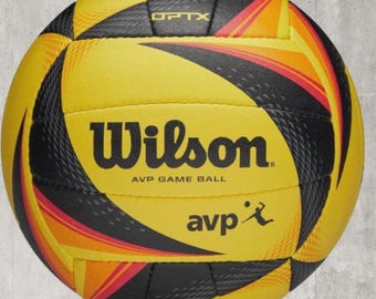 Wilson AVP Game Volleyball – Official Outdoor Beach Volleyball, Durable Soft Touch Training Ball