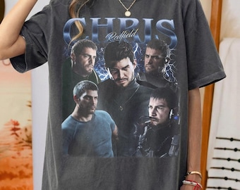 Vintage Comfort Colors Chris Redfield 90s Style Resident Evil Biohazard Graphic Tee