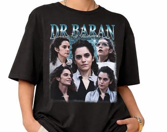 Dr Baran Al Hashimi Graphic T-Shirt, Baran Al-Hashimi Gift Tee, Retro TV Drama Fan Outfit, Shani Atias Merch, Unisex Y2K Streetwear
