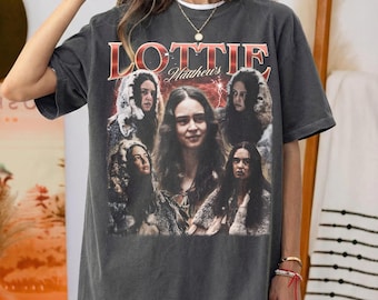 Vintage Comfort Colors Lottie Matthews Yellowjackets T-Shirt, Courtney Eaton Graphic Tee, Antler Queen Apparel