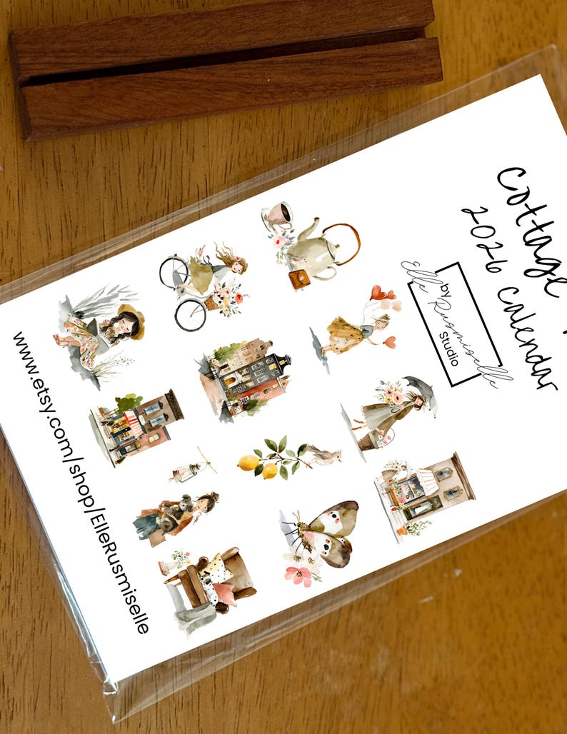 2026 Cottagecore Desk Calendar: Cozy Kind of Life - Etsy