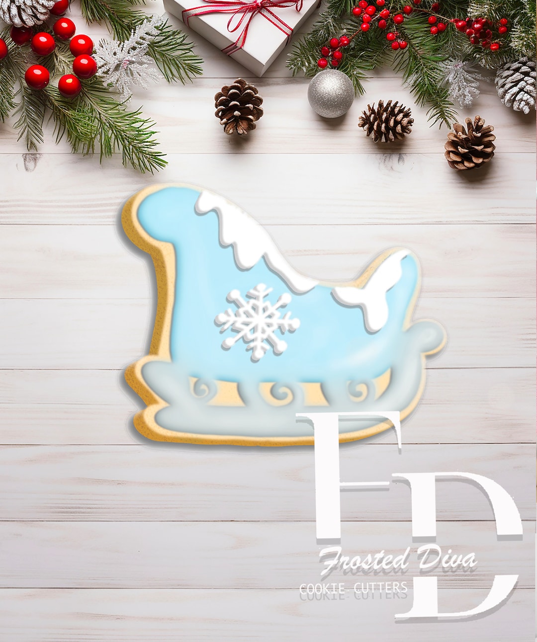 Sled Cookie Cutter Sleigh Cookie Cutter Etsy