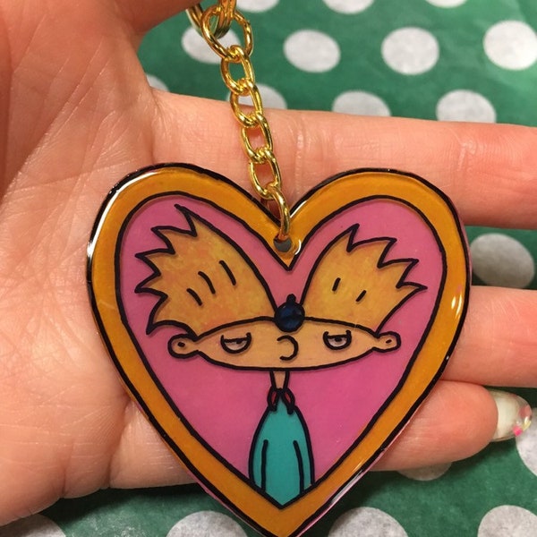 Hey Arnold Locket Keychain