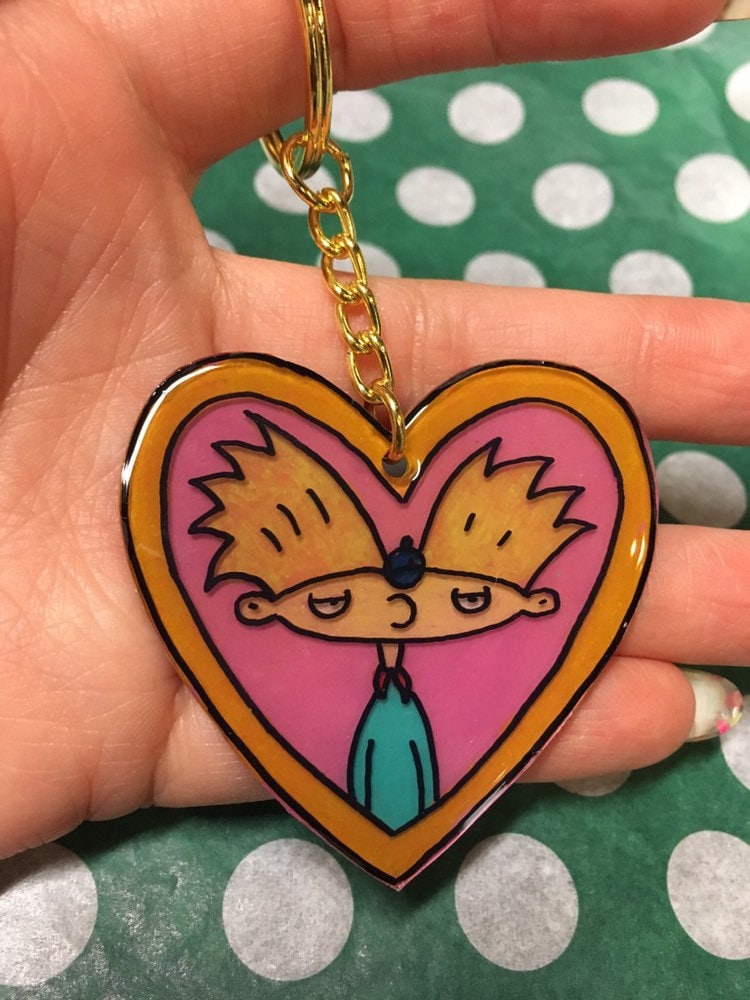 Hey Arnold Locket Keychain - Etsy