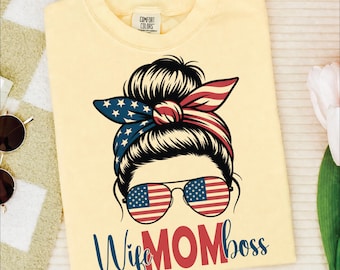 Moglie Mamma Capo PNG, Design Maglietta Mamma Patriottica, Mamma USA Sublimazione PNG, Maglietta Mamma Bandiera Americana, Quattro Luglio PNG, Mamma 250 Anni PNG