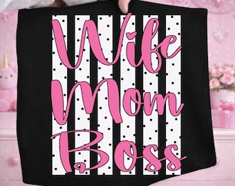 Moglie Mamma Capo PNG, Mamma Floreale PNG, Design Maglietta Mamma Trendy, Mamma Rosa Sublimazione PNG, Design Maglietta Donna Carina