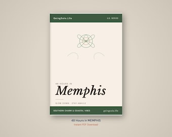 Guía de viaje de 48 horas en Nashville / Descarga digital y mapa
