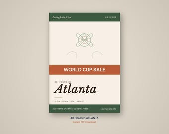Guida di viaggio di 48 ore ad Atlanta / Download digitale e mappa