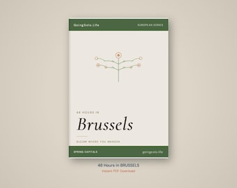 Itinerario de 48 horas en Bruselas / Guía de viaje para viajeros solitarios (Descarga en PDF)