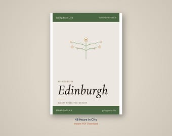 Itinerario de 48 horas en Edimburgo / Guía de viaje para viajeros solitarios (Descarga en PDF)