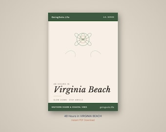 Guía de viaje de 48 horas en Virginia Beach / Descarga digital y mapa