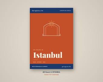 48 Hour Istanbul Itinerary | Solo Travel Guide (PDF Download)