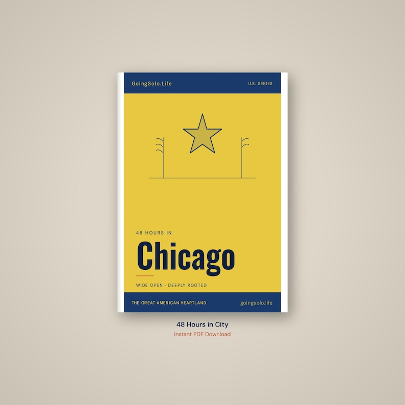 48 Hours in Chicago Reisgids | Digitale download en kaart afbeelding 1