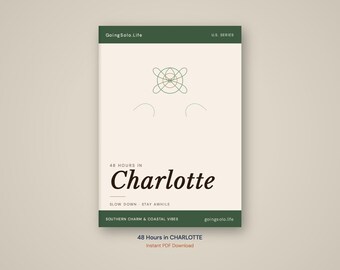 Guía de viaje de Charlotte para 48 horas / Descarga digital y mapa