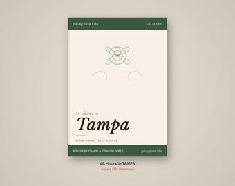 Guía de viaje de 48 horas en Tampa / Descarga digital y mapa