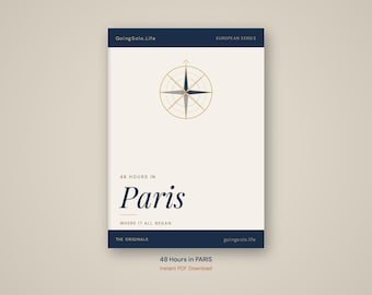 Itinerario de 48 horas en París / Guía de viaje para viajeros solitarios (Descarga en PDF)