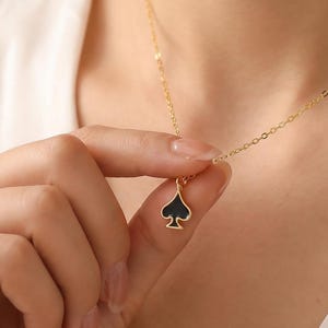 Gold Spade Pendant - Etsy